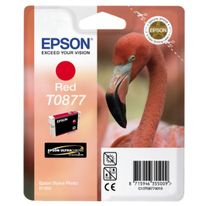 Original Epson C13T08774010 / T0877 Cartouche d'encre rouge 