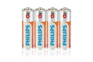 Philips Batterien AA R03 Long Life - 4er Pack