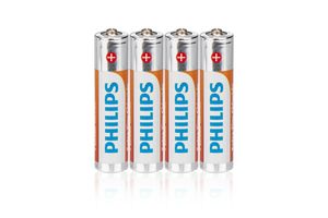 Philips Batterien- AAA - R03 Long Life - 4er Pack 
