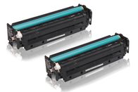 Spaarset compatibel met HP CE 410 XD / 305X XXL bevat 2x Tonercartridge