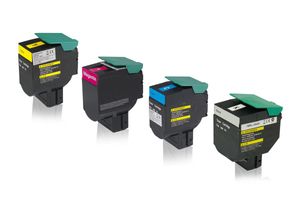 Multipack compatible with Lexmark C540H1KG/CG/MG/YG contains 4x Toner Cartridge