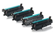 Multipack compatible avec HP CE250A / 504A contient 4x Cartouche toner