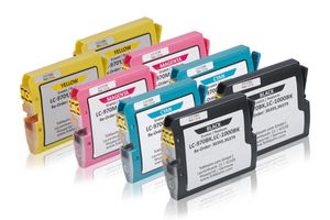 Multipack compatibel met Brother LC-970 VAL BP bevat 8x Inktcartridge