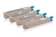Multipack compatible with OKI 43459324 contains 4x Toner Cartridge