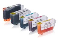 Multipack compatible with Canon 4479A002 / BCI-3 contains 1xBK, 1xBK, 1xC, 1xM, 1xY