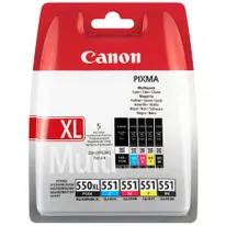 Original Canon 6509B013 / PGI550CLI551 Cartouche d'encre multi pack 