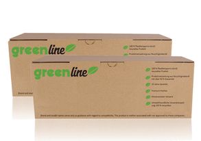 greenline Spaarset vervangt Brother TN-6600 bevat 2x Tonercartridge