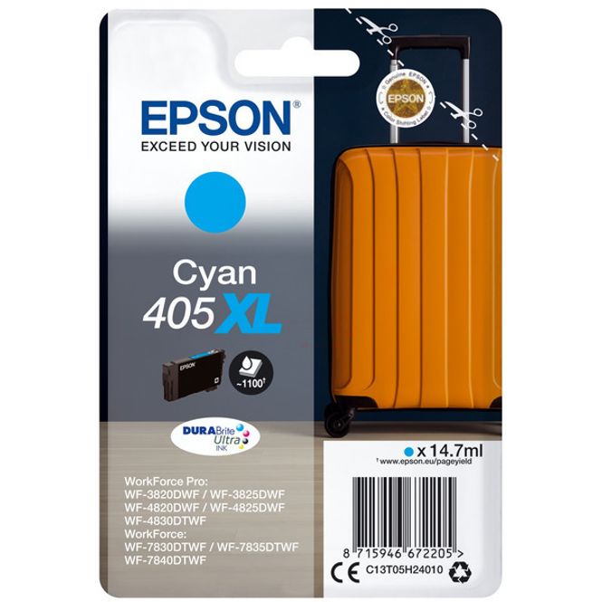 Original Epson C13T05H24010 / 405XL Tintenpatrone cyan 