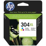 Original HP N9K07AE / 304XL Cartouche à tête d'impression couleur