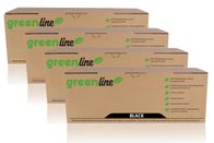 greenline Multipack vervangt Brother LC-1000BK bevat 4x Inktcartridge