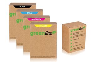 greenline Multipack ersetzt Brother LC-3213BK enthält 4x Tintenpatrone 