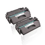 Spaarset compatibel met HP CE 505 X / 05X bevat 2x Tonercartridge