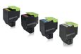 Multipack kompatibel zu Lexmark 78C2XK0 enthält 4 x Tonerkartusche