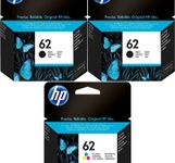 Cartouches d'Encre 62TG Compatibles pour HP 62 Cartouches d'Encre HP Envy 5540 5640 5660 7644 7645 5740 8040 (Noir, Tricolore