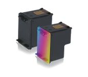 Lot De Cartouches D'encre Compatibles XL Pour HP DeskJet 5940 - Noires Et Couleurs (HP 337XL & 344XL)