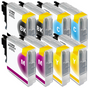 Multipack compatible with Brother LC-980 VAL BP contains 8x Ink Cartridge
