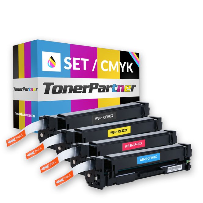 Multipack compatible with HP 201X / CF400X + CF253AM contains 4x Toner Cartridge 