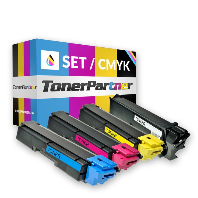 Multipack compatibel met Kyocera TK-590 bevat 4x Tonercartridge 