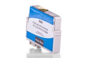 Compatible to Epson C13T09614010 / T0961 Ink Cartridge, black 