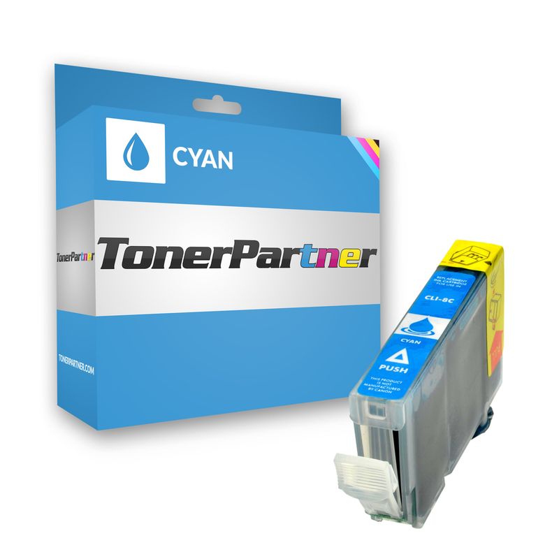 Kompatibel zu Canon 0621B001 / CLI-8C Tintenpatrone, cyan 