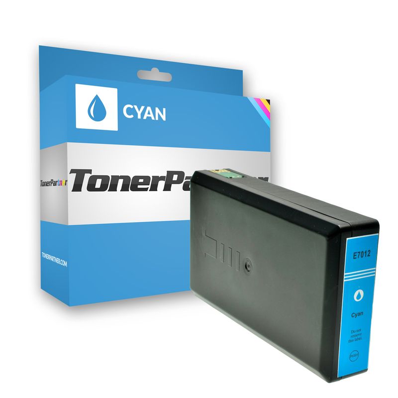 Kompatibel zu Epson C13T70124010 / T7012 Tintenpatrone, cyan 