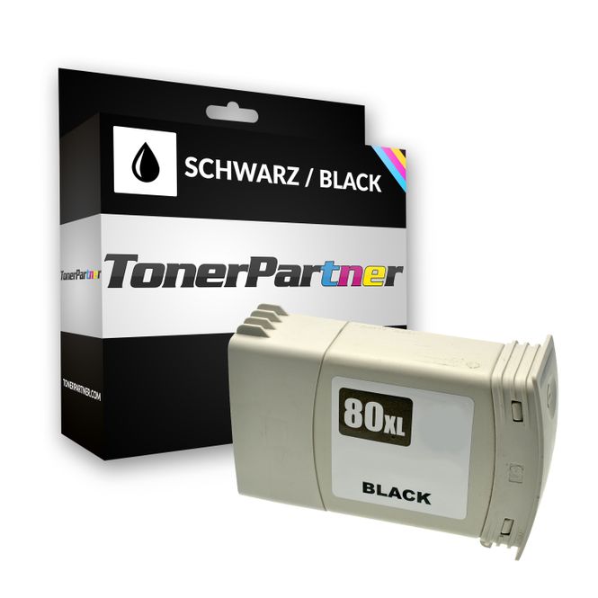 Compatible to HP C4871A / 80 Ink Cartridge, black 
