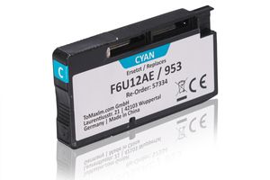 Kompatibel zu HP F6U12AE / 953 Tintenpatrone, cyan