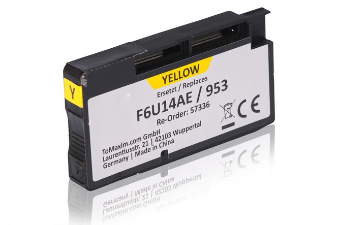 Compatible to HP F6U14AE / 953 Ink Cartridge, yellow 