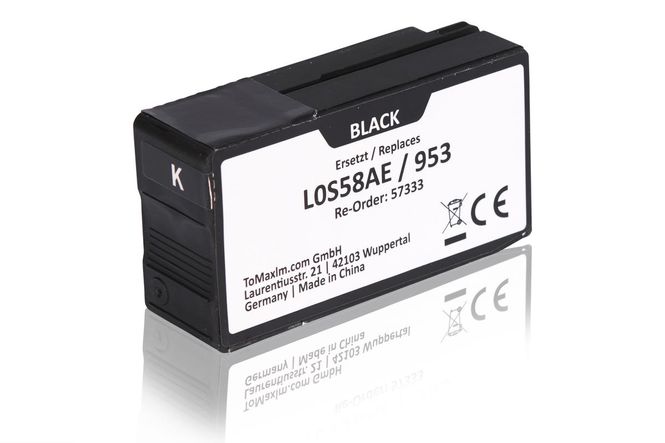 Compatible to HP L0S58AE / 953 Ink Cartridge, black 