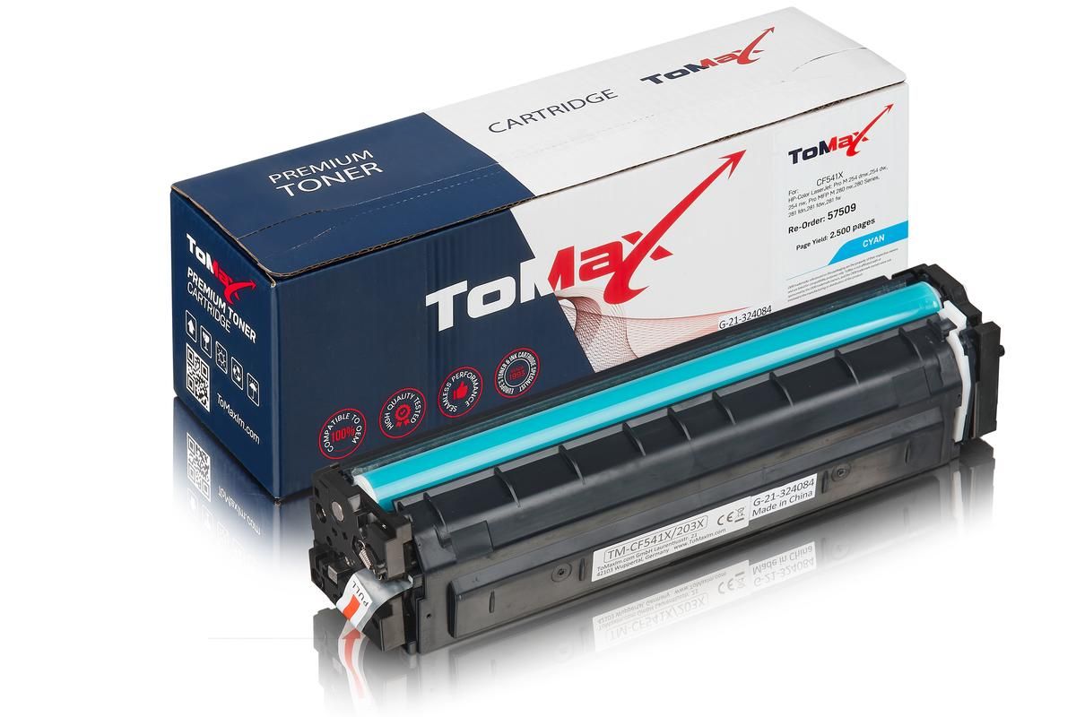 ToMax Premium ersetzt HP CF541X / 203X Toner, cyan 