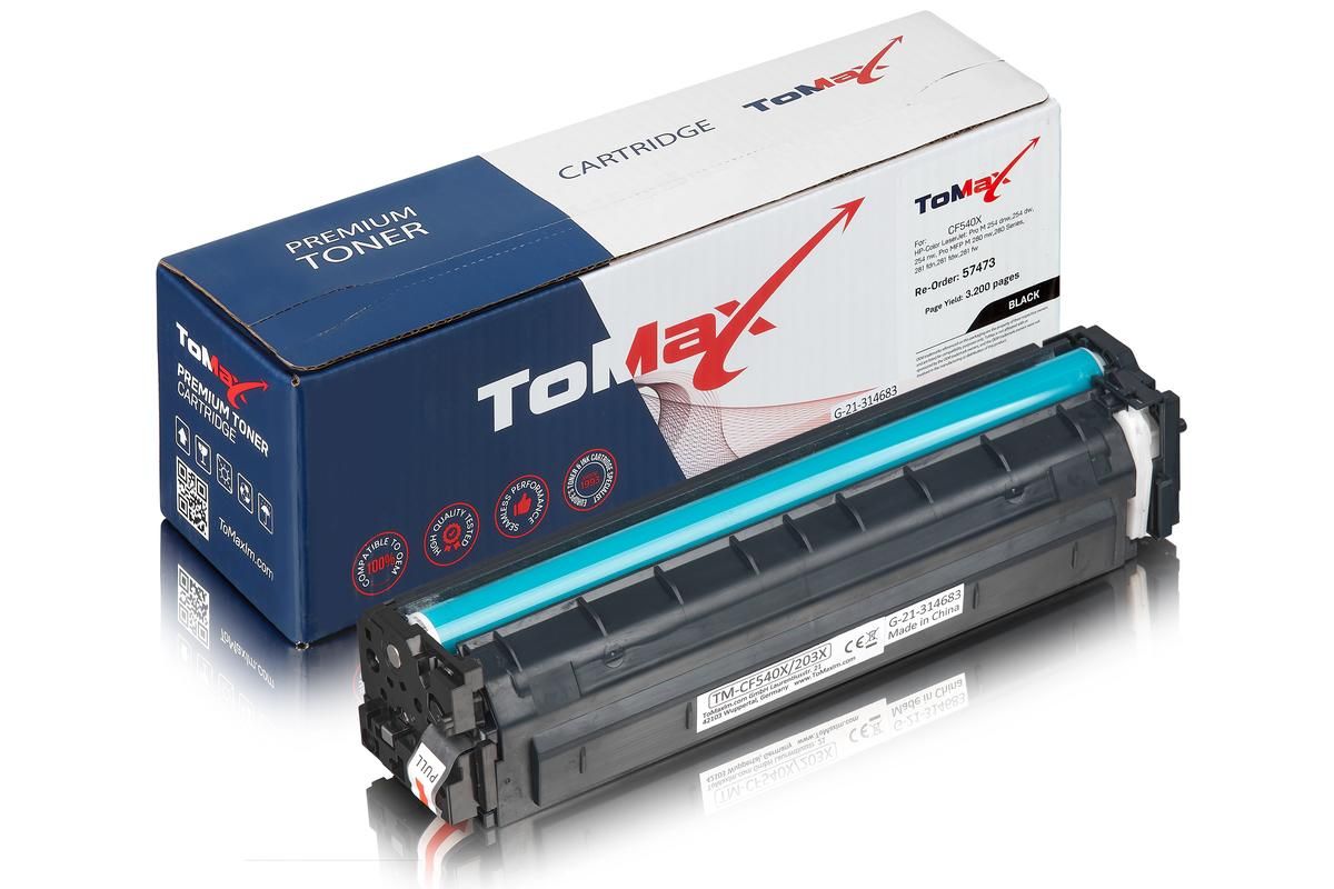ToMax Premium ersetzt HP CF540X / 203X Toner, schwarz 