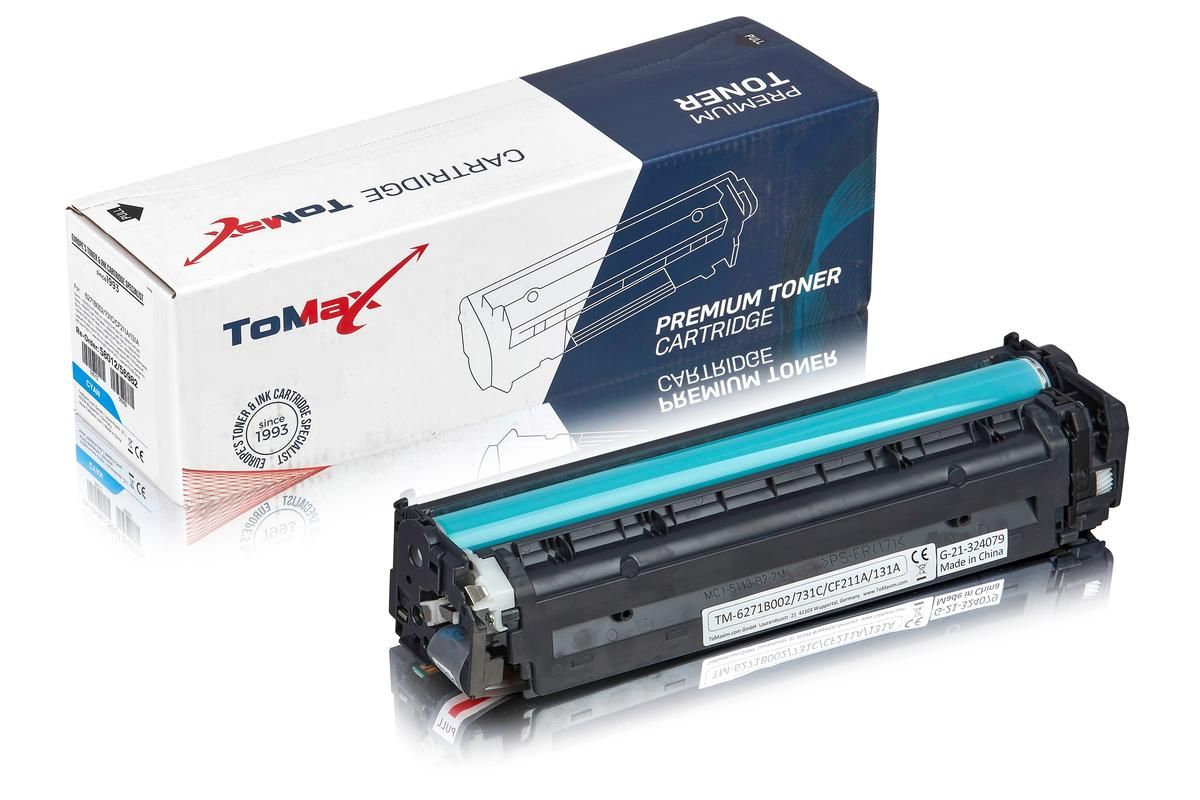 ToMax Premium ersetzt Canon 6271B002 / 731C Toner, cyan 