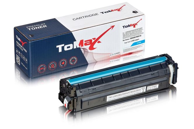 ToMax Premium replaces Canon 1245C002 / 045H Toner Cartridge, cyan 