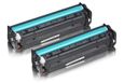 Value pack compatible with HP CB 540 AD / 125A contains 2x Toner Cartridge