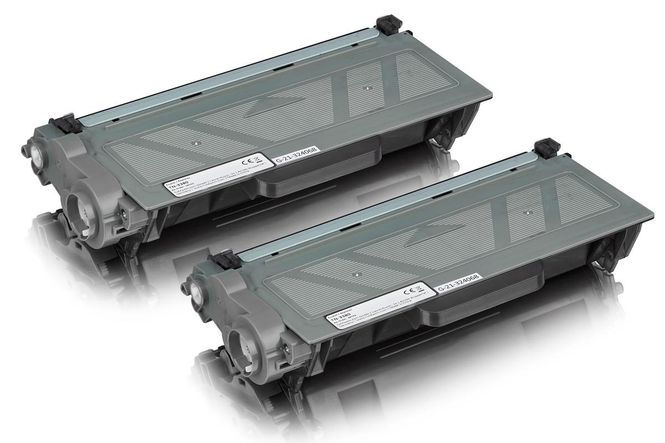 Value pack compatible with Brother TN-3380 contains 2x Toner Cartridge 