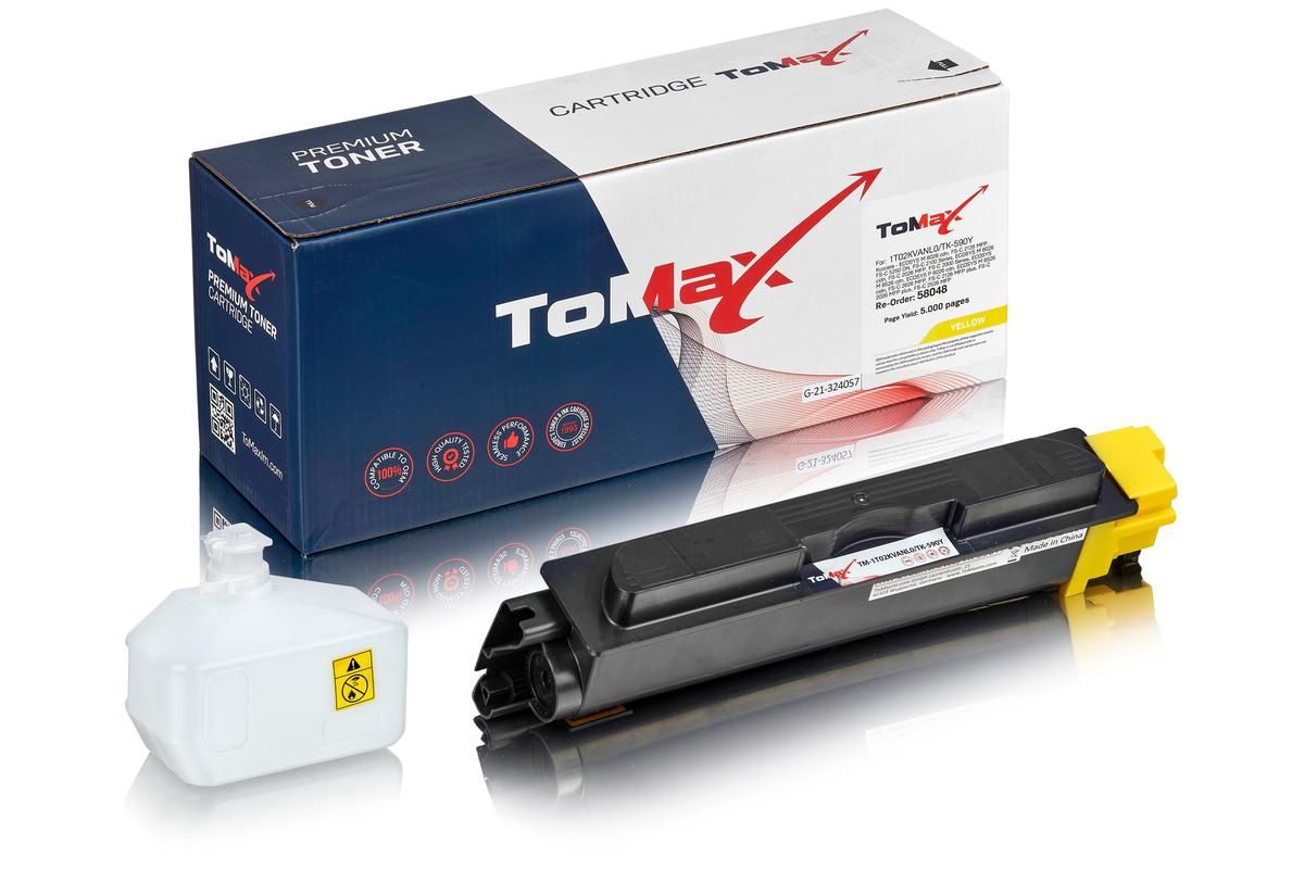 ToMax Premium ersetzt Kyocera 1T02KVANL0 / TK-590Y Toner, gelb 