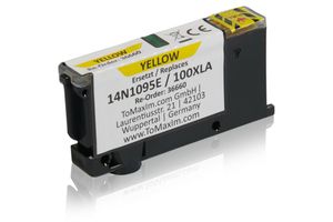 Compatible to Lexmark 14N1095E / 100XLA Ink Cartridge, yellow 