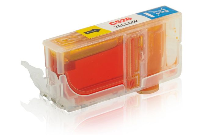 Compatible to Canon 4543B001 / CLI-526Y Ink Cartridge, yellow 