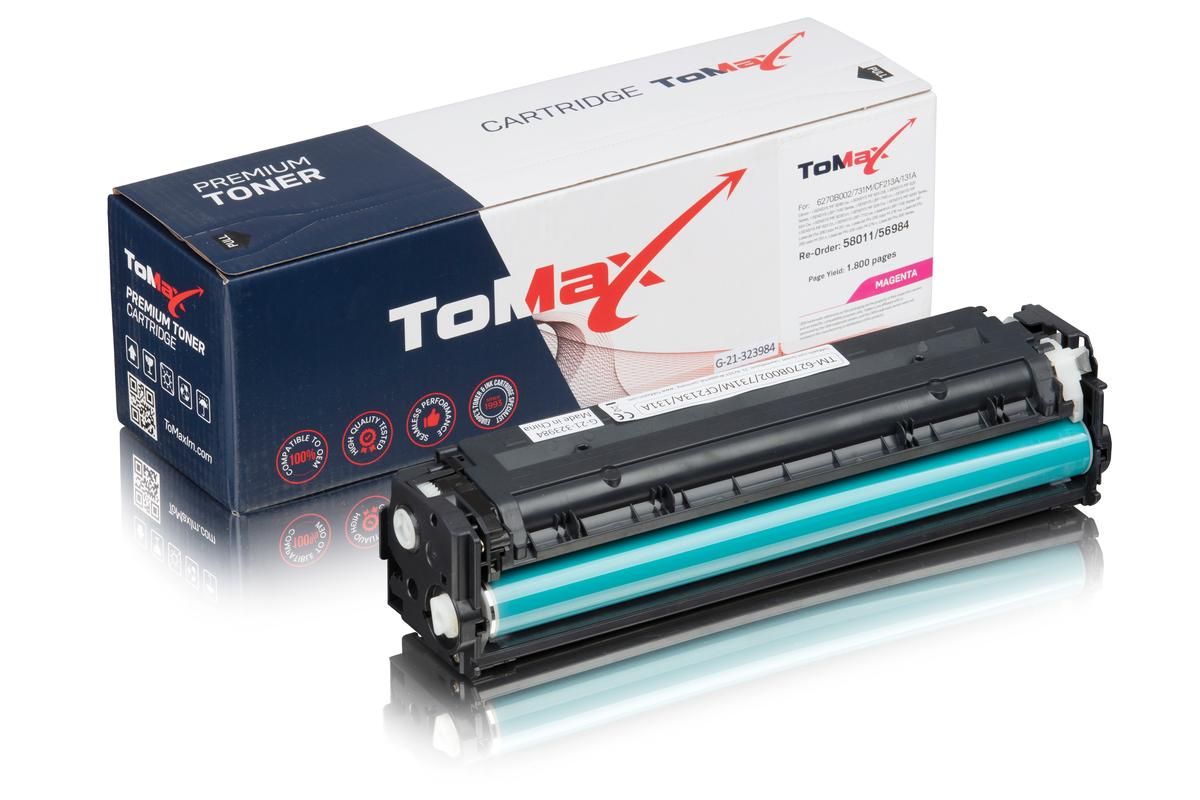 ToMax Premium ersetzt Canon 6270B002 / 731M Toner Magenta 