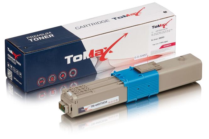ToMax Premium ersetzt OKI 44973534 / C301 Toner Magenta 