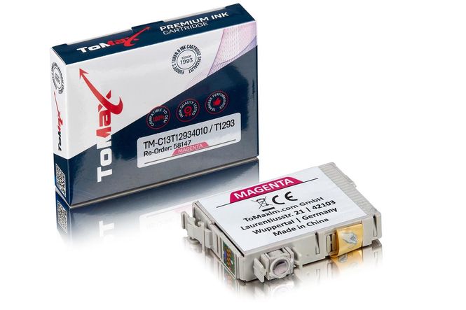 ToMax Premium voor Epson C13T12934010 / T1293 Inktcartridge, magenta 