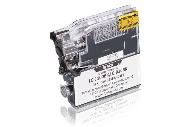 Compatible to Brother LC-1100BK XL Ink Cartridge, black 
