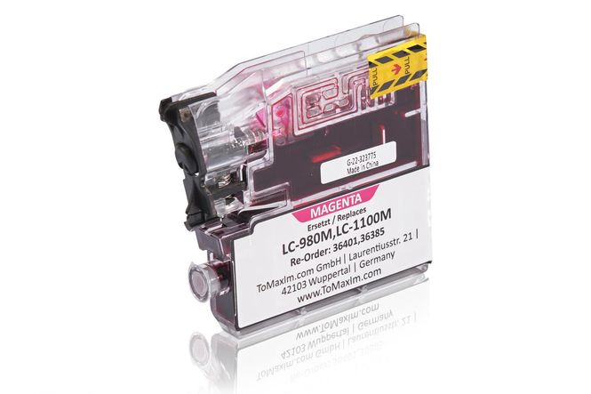 Compatible to Brother LC-980M XL Ink Cartridge, magenta 