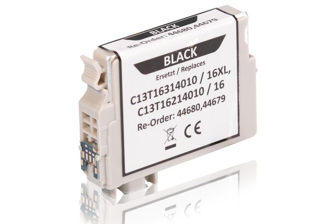 Kompatibel zu Epson C13T16314010 / 16XL Tintenpatrone, schwarz 