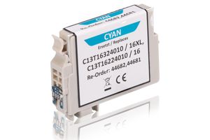 Compatible to Epson C13T16324010 / 16XL Ink Cartridge, cyan 