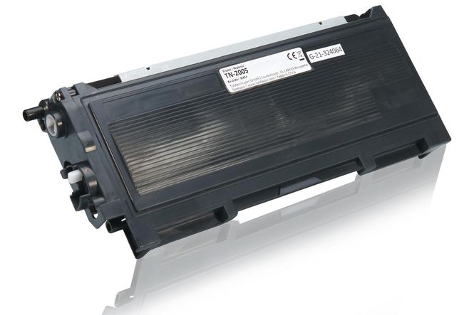 Compatible to Brother TN-2005 XL Toner Cartridge, black 