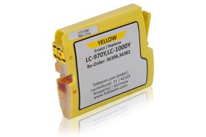 Huismerk voor Brother LC-970Y Inktcartridge, geel 