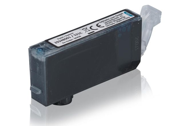 Compatible to Canon 2934B001 / CLI-521C Ink Cartridge, cyan 