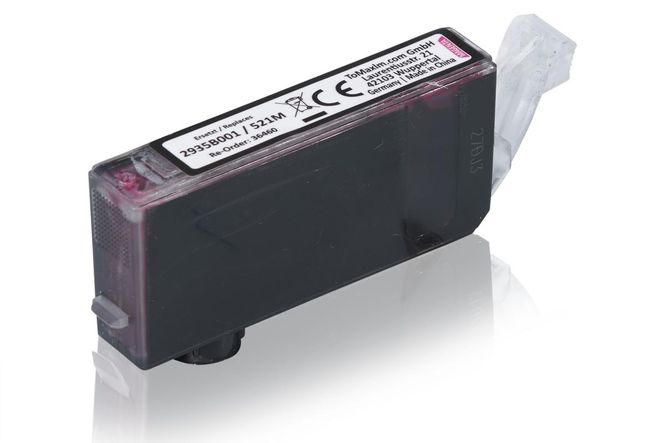 Compatible to Canon 2935B001 / CLI-521M Ink Cartridge, magenta 