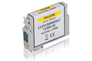 Compatible to Epson C13T13044010 / T1304 Ink Cartridge, yellow 